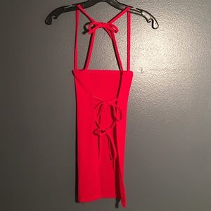 ❗️Red Tie-Back Tank Top from Boohoo